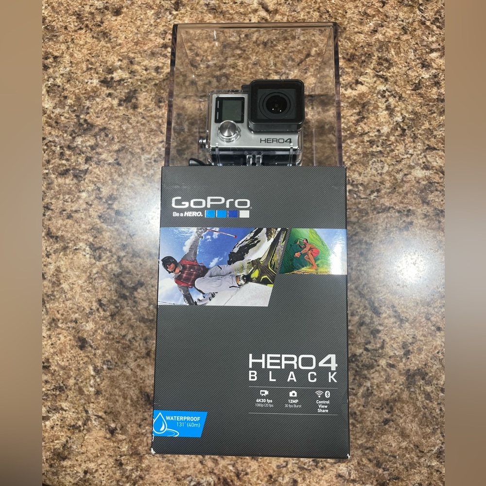 NEW NIB GOPRO 4 BLACK EDITION 4K DESCRIPTION IN PHOTOS